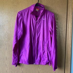Purple Nike lightweight jacket